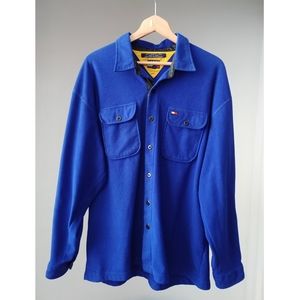 Vintage Tommy Hilfiger Fleece Sweater Shirt Button